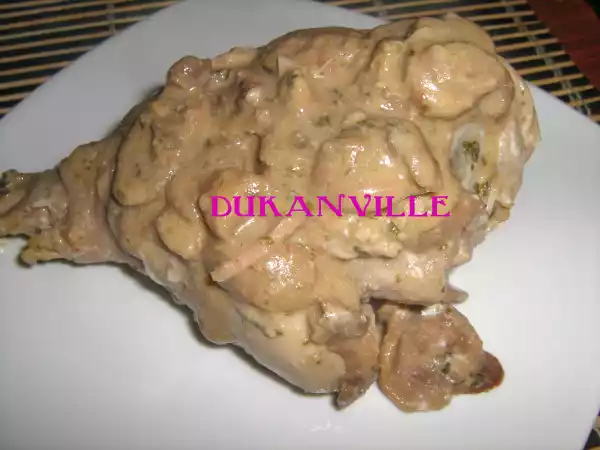 Ricetta Cosciotto di tacchino alla crema di funghi