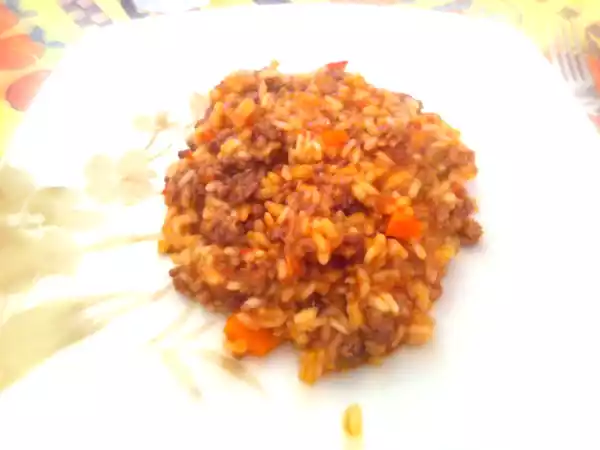 Ricetta Risotto al ragù di carne