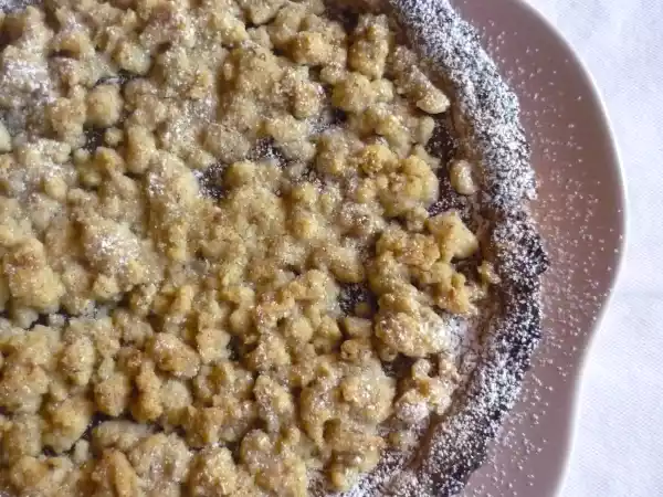 Ricetta Crostata streusel con marmellata di fichi