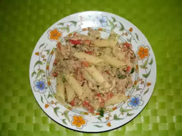 Ricetta Penne, pomodorini pachino e tonno in crema di zucchine