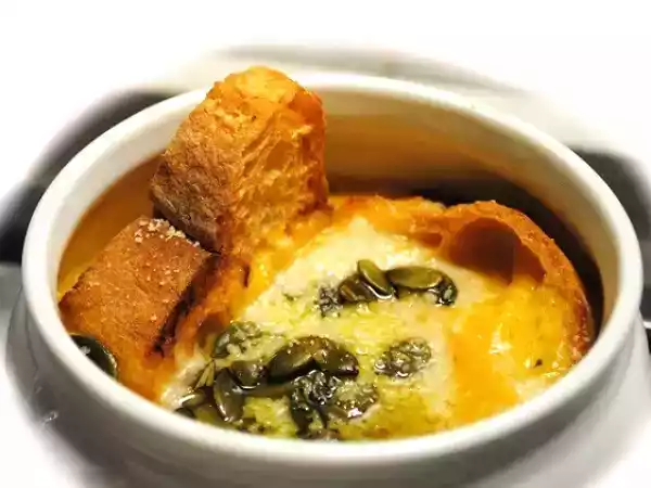 Ricetta Zuppa di zucca gratinata