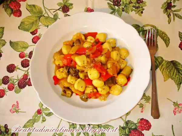 Ricetta Gnocchi con ratatouille di verdure