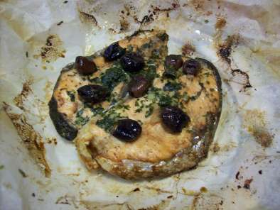 Ricetta Tranci di salmone alle olive