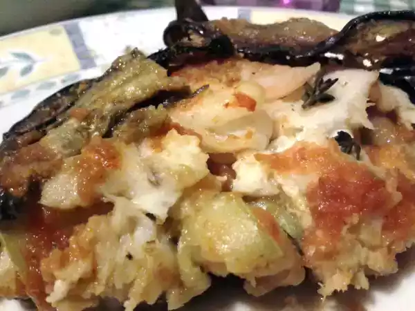 Ricetta Tronchetti di merluzzo con verdure al forno