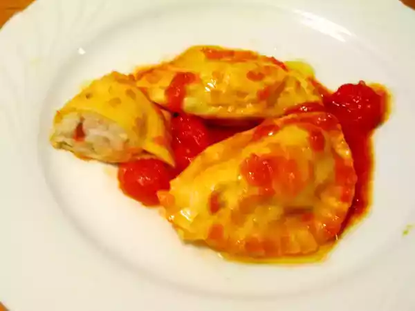 Ricetta Ravioli di rombo e gamberi