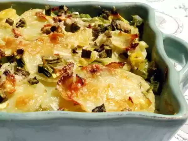 Ricetta Tiella di riso, patate, ostriche, asparagi e cozze