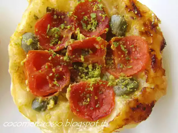 Ricetta Mini tatin salata con pomodorini e pesto