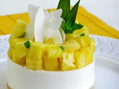 Ricetta Mousse di yogurt, ananas e cocco