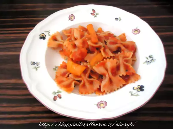 Ricetta Farfalle ai peperoni