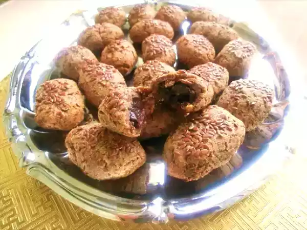 Ricetta Biscotti dietetici ai semi di lino e ripieno di prugne