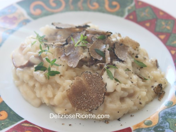 Ricetta Risotto ai funghi porcini e tartufo