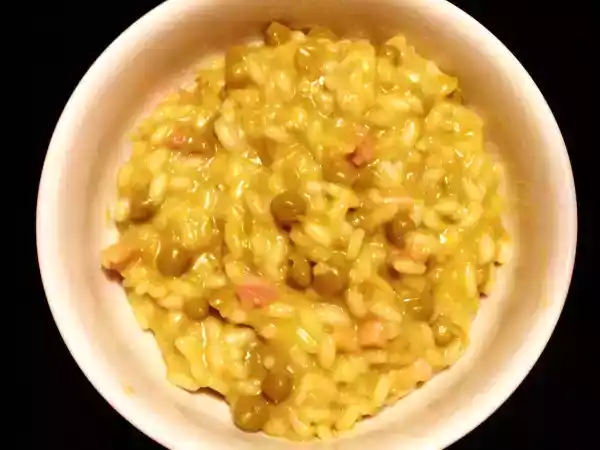 Ricetta Risotto con pancetta e piselli