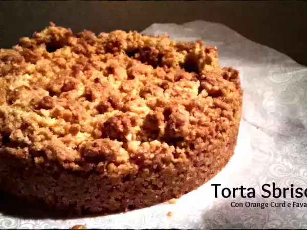 Ricetta Sbrisolona con orange curd e fava tonka