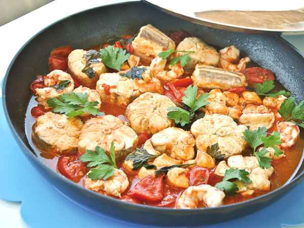 Ricetta Palombo con il pomodoro