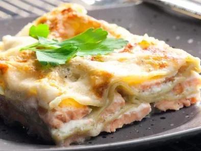 Ricetta Lasagne al salmone e robiola