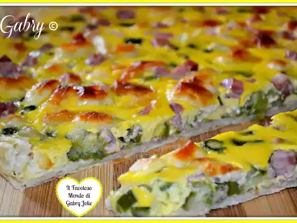 Ricetta PIZZA RUSTICA CON ASPARAGI E SPECK