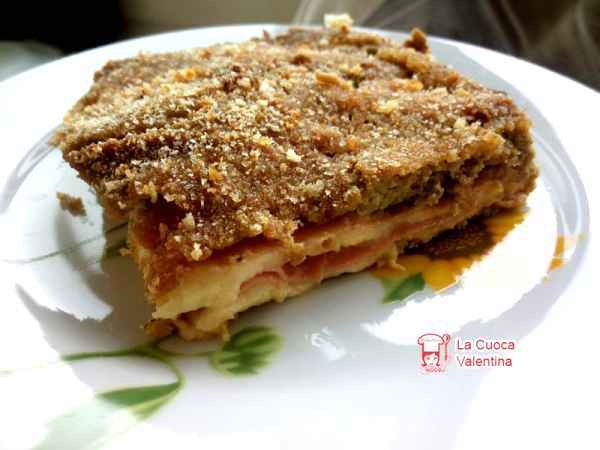 Ricetta Tortino di melanzane farcito con scamorza affumicata e mortadella