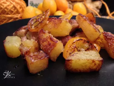 Pollo con patate, kumquat e zenzero