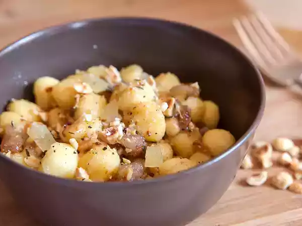 Ricetta Gnocchetti con guanciale e pecorino