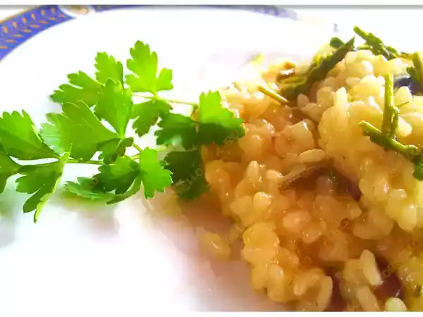 Ricetta Risotto con asparagi selvatici e funghi