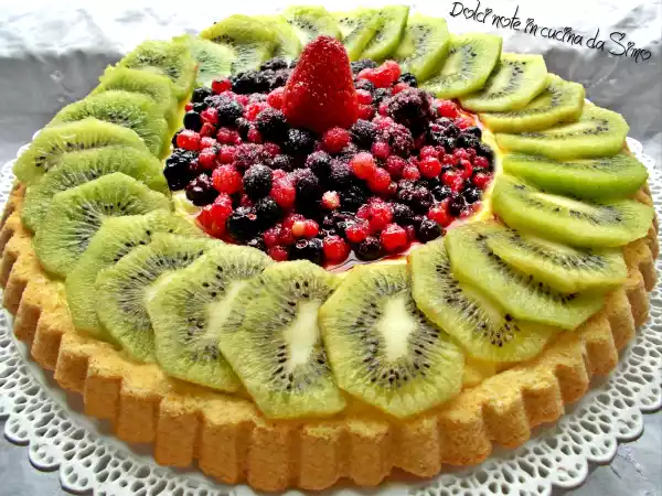 Ricetta Crostata di frutta kiwi e frutti di bosco