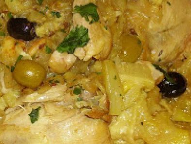 Ricetta Tajine di pollo e olive