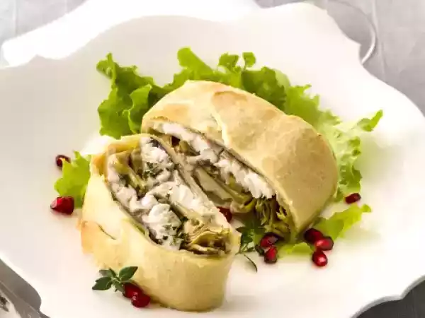 Ricetta Strudel di branzino e carciofi