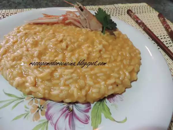Ricetta Risotto cremoso alla crema di scampi