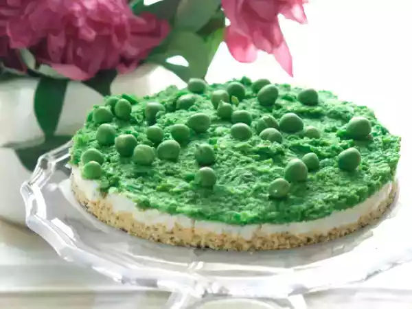 Ricetta Cheesecake salata ai piselli gluten free