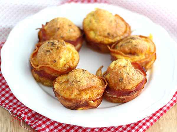 Muffin alla pancetta