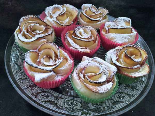 Rose di mele con pasta sfoglia