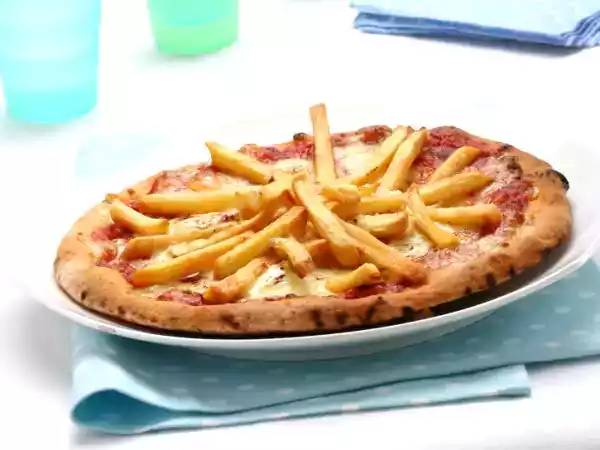 Ricetta Pizza con le patate fritte