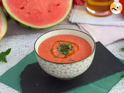 Ricetta Zuppa fredda con anguria e pomodori