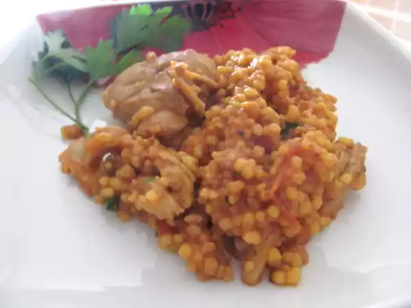 Ricetta Fregola con agnello e zafferano