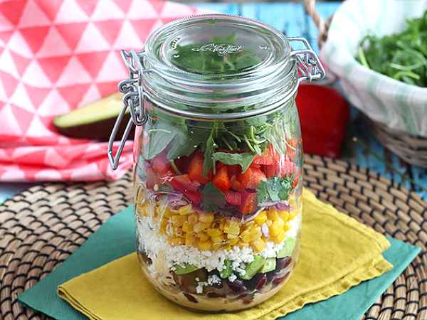 Ricetta Insalata messicana in barattolo (salad jar)