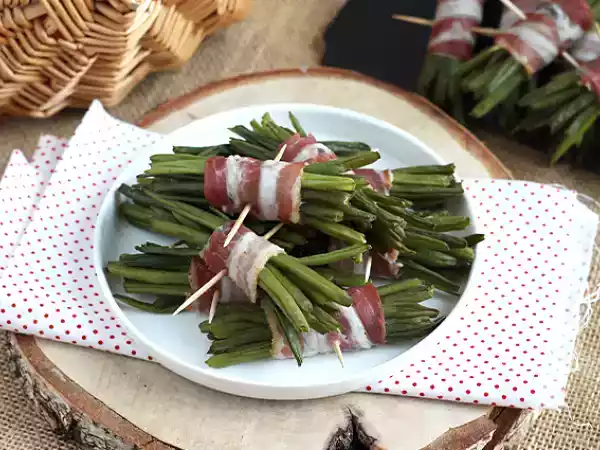 Ricetta Involtini di fagiolini e pancetta affumicata
