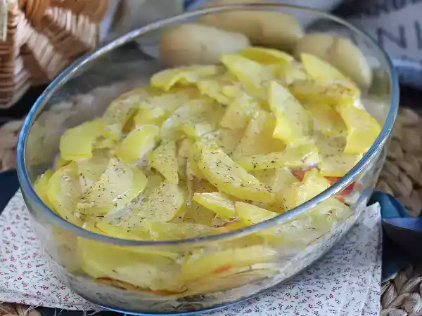 Ricetta Gratin di patate e salmone affumicato