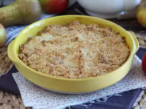 Ricetta Crumble di mele e pere