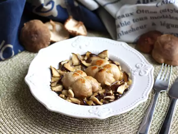 Ricetta Paupiettes di maiale ai funghi