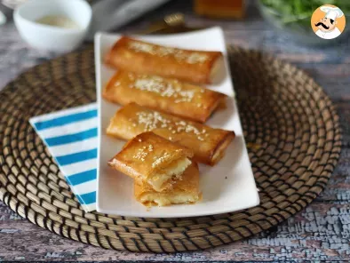 Ricetta Feta saganaki al forno: la ricetta greca con pasta fillo, feta e miele
