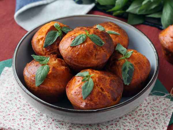 Ricetta Muffin salati al pomodoro con cuore di mozzarella