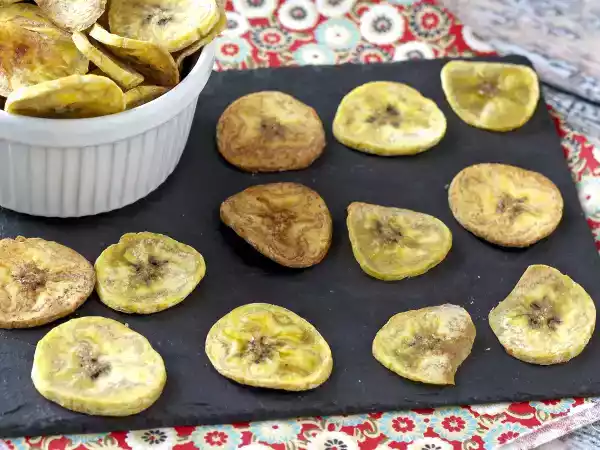 Ricetta Chips di banane cotte al forno