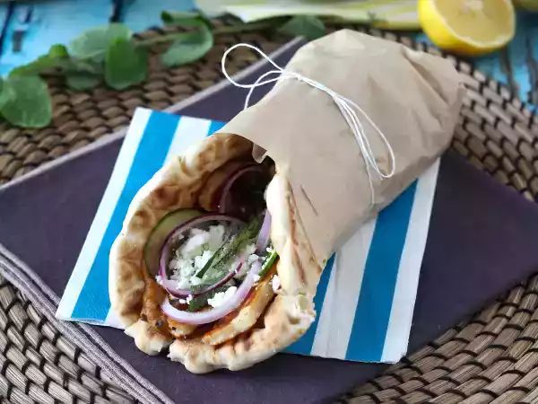 Ricetta Gyros di halloumi, la versione vegetariana del sandwich greco!
