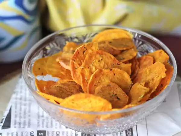 Ricetta Chips di patate dolci al microonde