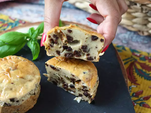 Ricetta Tortini salati con olive e philadelphia in friggitrice ad aria