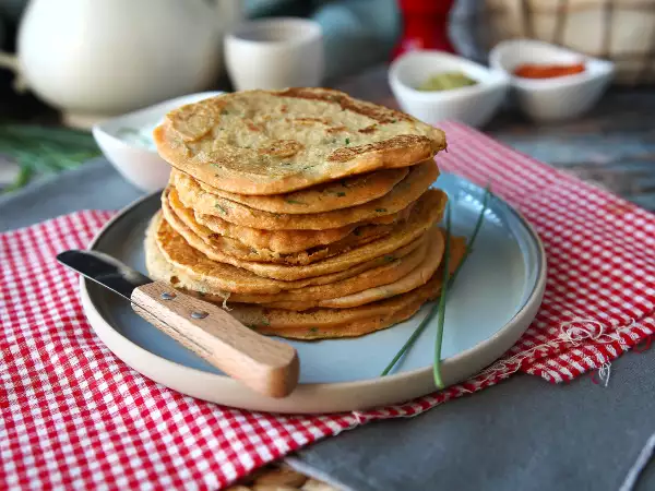 Ricetta Pancake salati alle lenticchie corallo: ricetta proteica facile e gustosa