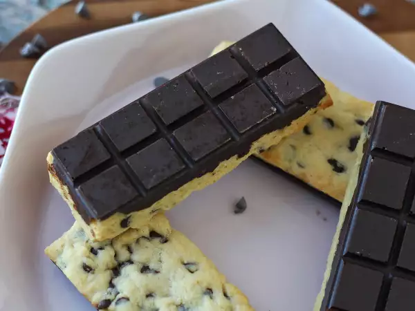 Ricetta Barrette cookie al cioccolato, morbide e croccanti allo stesso tempo