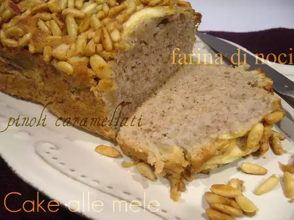 Ricetta Cake di mele, noci e pinoli caramellati.