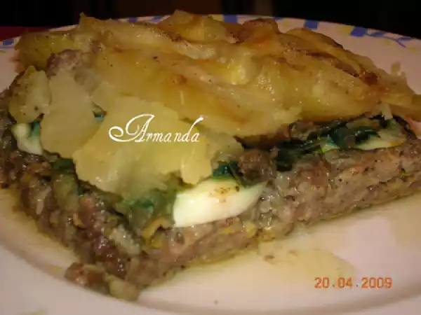 Ricetta Torta con carne, carciofi e patate