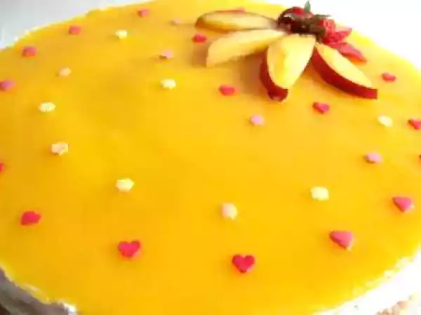 Ricetta Bavarese alle pesche e chantilly di yogurt